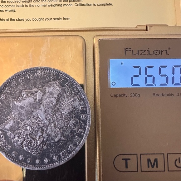 1882 Morgan Silver Dollar | 90% Silver | Heavily Worn | 26.5g - Picture 7 of 7